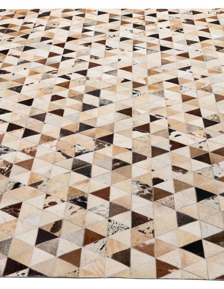 Detail image of 8' x 9' 10 Cowhide - Patchwork Rug