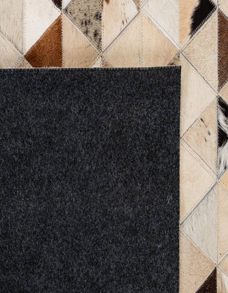 Detail image of 8' x 9' 10 Cowhide - Patchwork Rug
