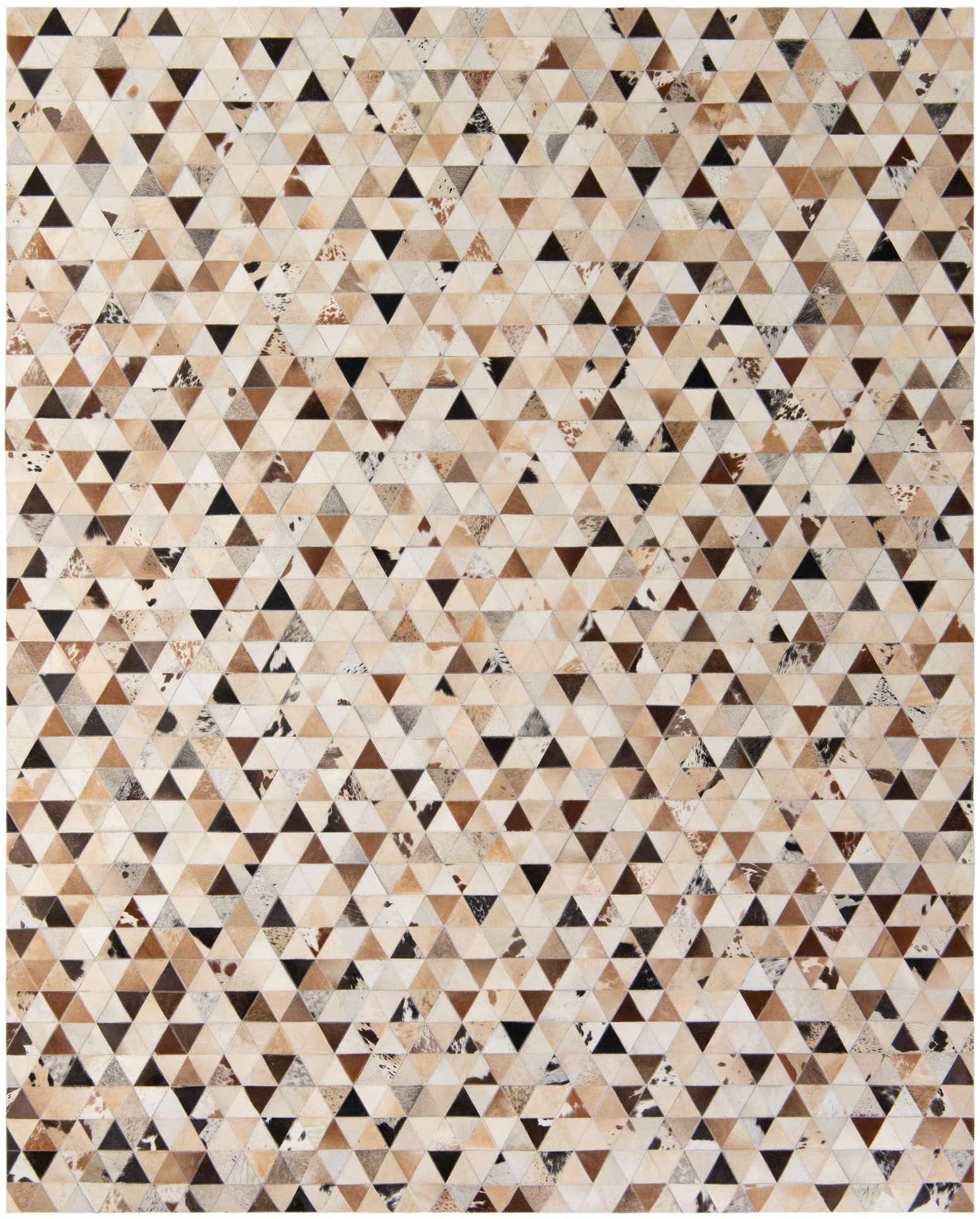 8' x 9' 10 Cowhide - Patchwork Rug