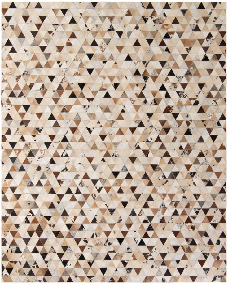 Detail image of 8' x 9' 10 Cowhide - Patchwork Rug