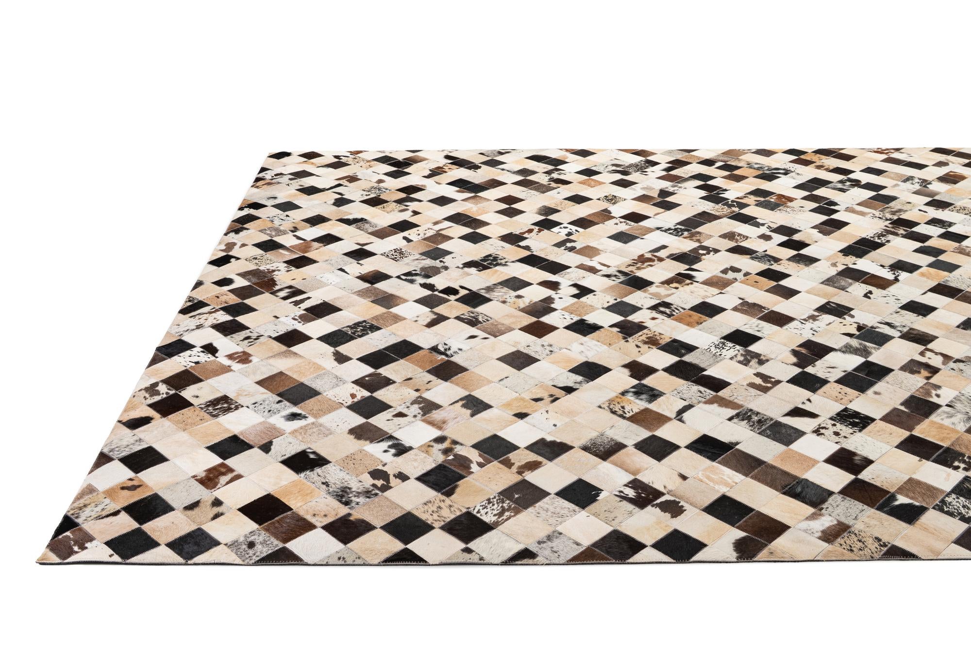 8' x 10' Cowhide - Patchwork Rug