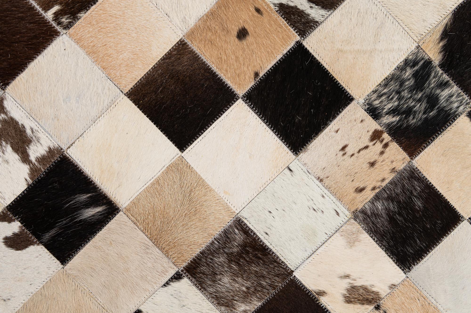 8' x 10' Cowhide - Patchwork Rug