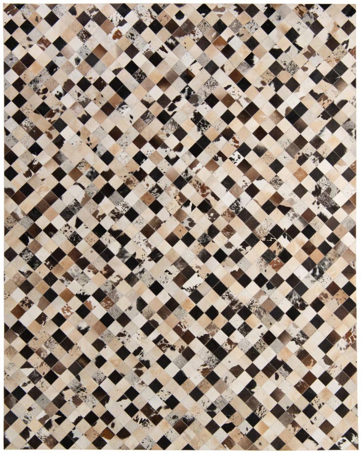Detail image of 8' x 10' Cowhide - Patchwork Rug