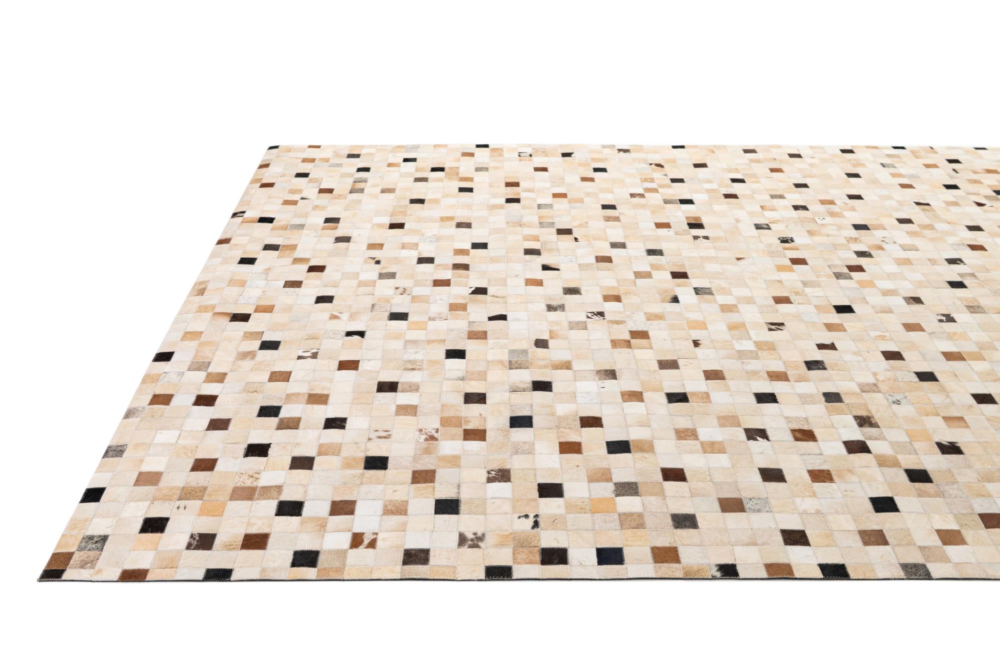 8' x 9' 9 Cowhide - Patchwork Rug