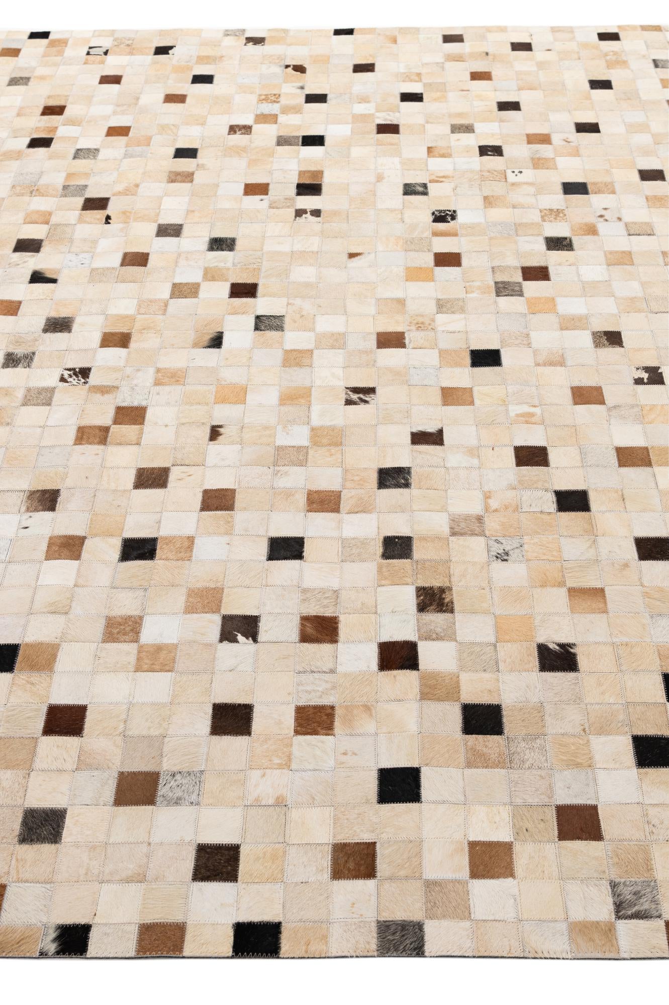 8' x 9' 9 Cowhide - Patchwork Rug