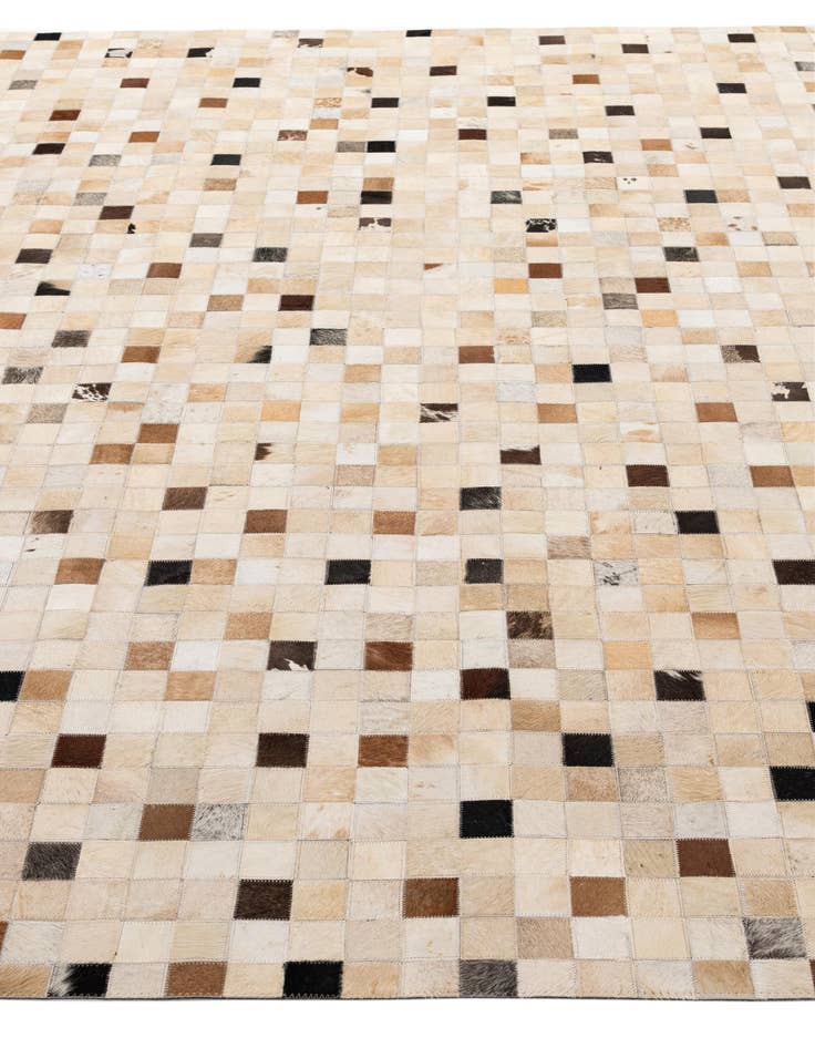 Detail image of 8' x 9' 9 Cowhide - Patchwork Rug