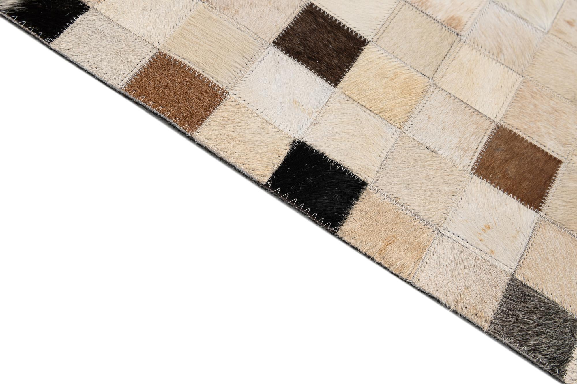 8' x 9' 9 Cowhide - Patchwork Rug