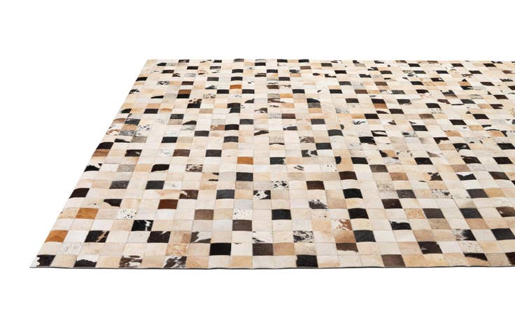 Detail image of 8' x 10' Cowhide - Patchwork Rug