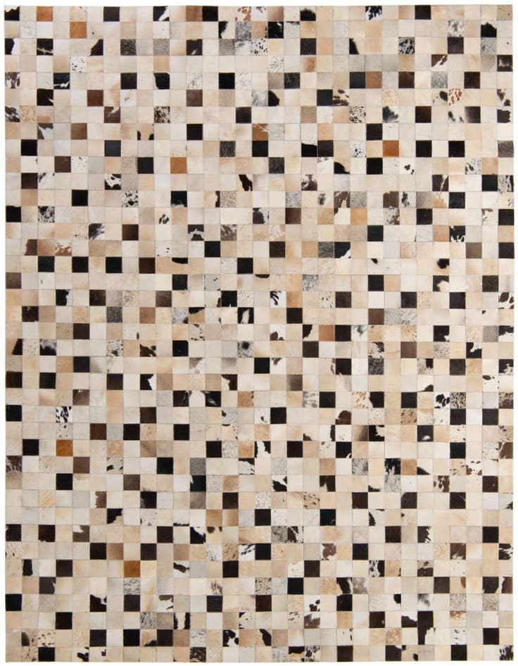 Detail image of 8' x 10' Cowhide - Patchwork Rug