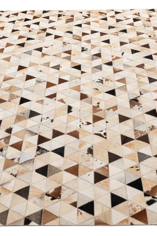 Detail image of 7' 11 x 9' 10 Cowhide - Patchwork Rug