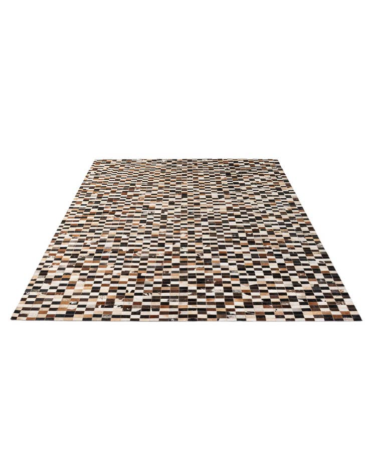 Detail image of 8' x 9' 10 Cowhide - Patchwork Rug