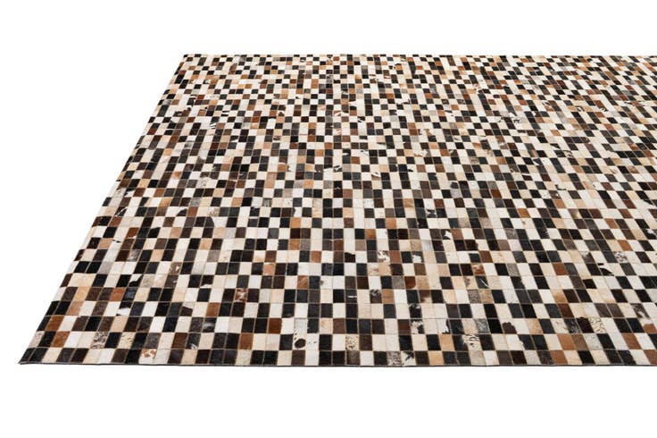 Detail image of 8' x 9' 10 Cowhide - Patchwork Rug