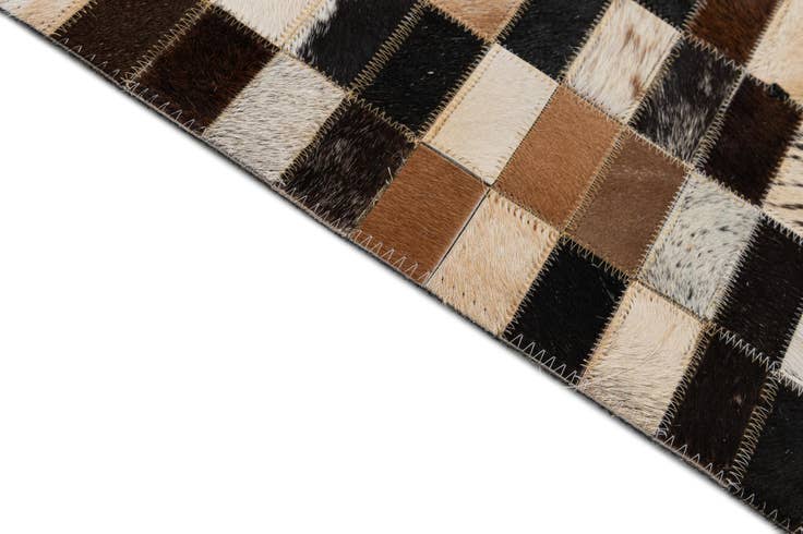 Detail image of 8' x 9' 10 Cowhide - Patchwork Rug