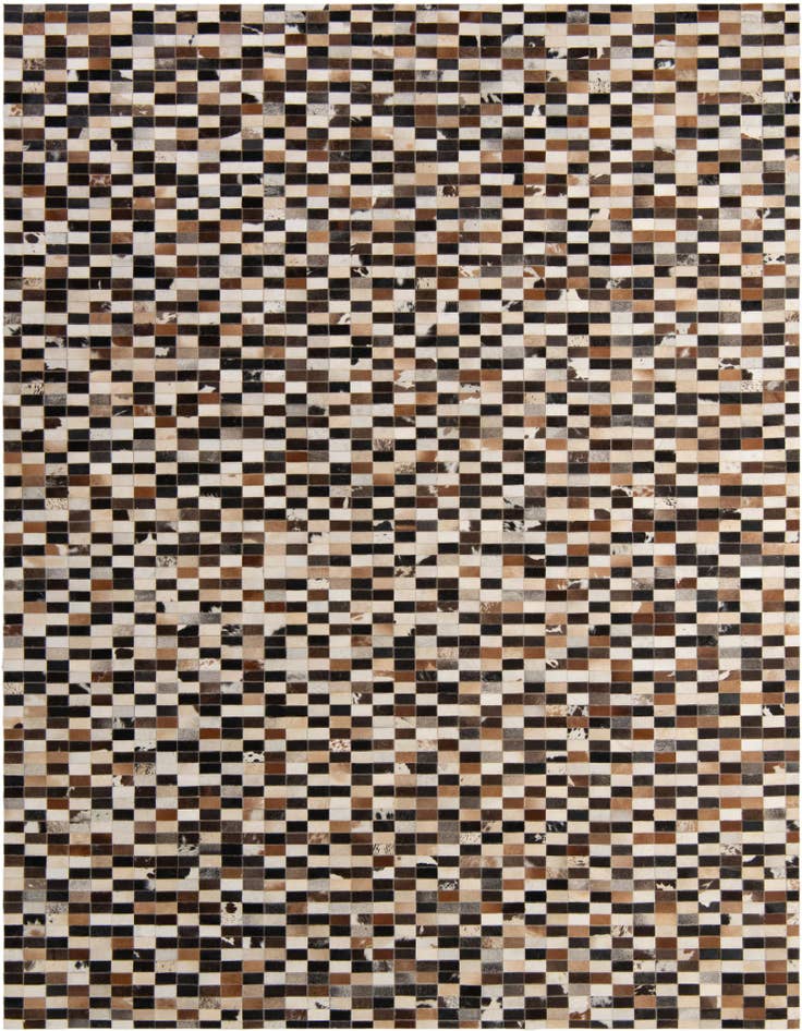 Detail image of 8' x 9' 10 Cowhide - Patchwork Rug