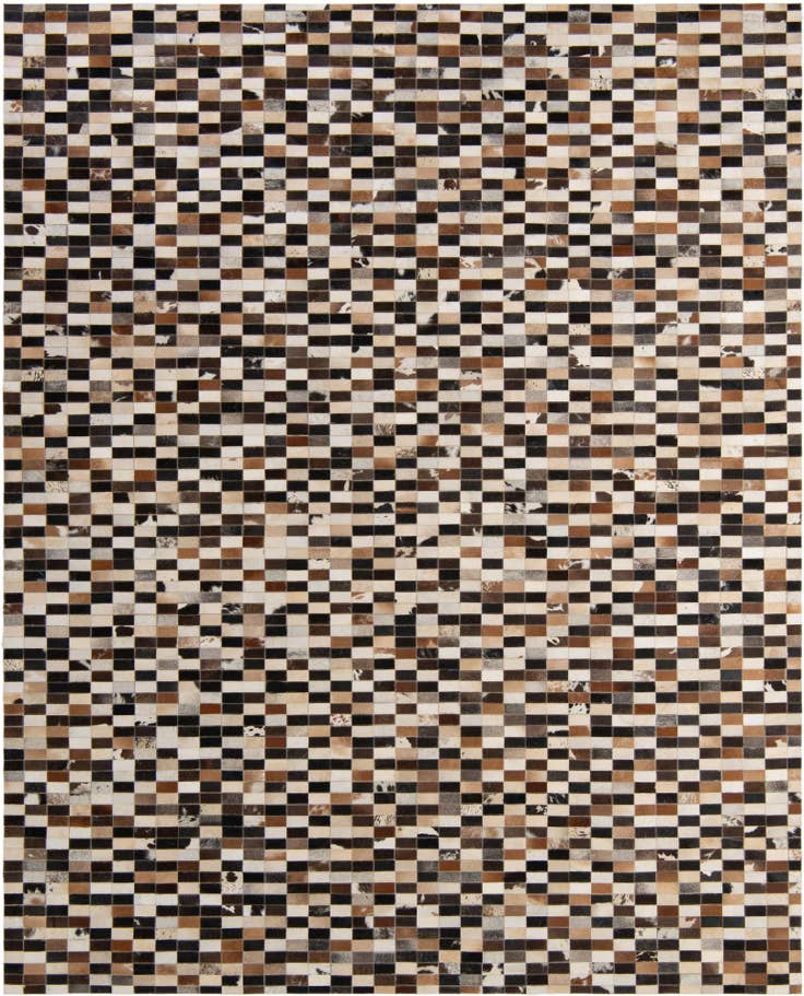 Detail image of 8' x 9' 10 Cowhide - Patchwork Rug