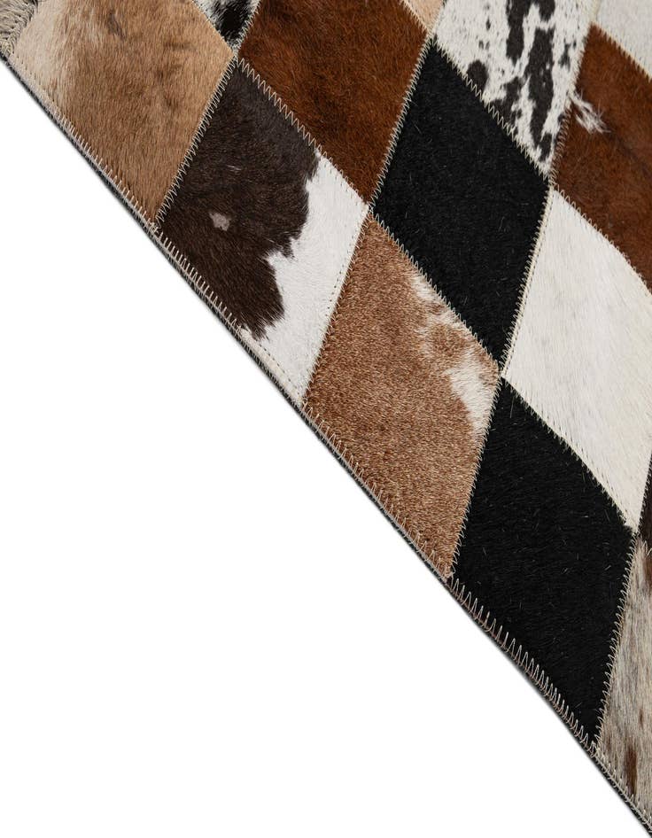 Detail image of 7' 11 x 9' 10 Cowhide - Patchwork Rug