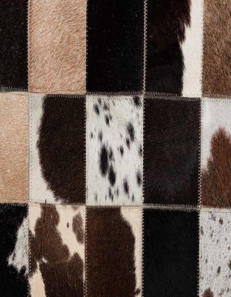 Detail image of 7' 11 x 9' 10 Cowhide - Patchwork Rug