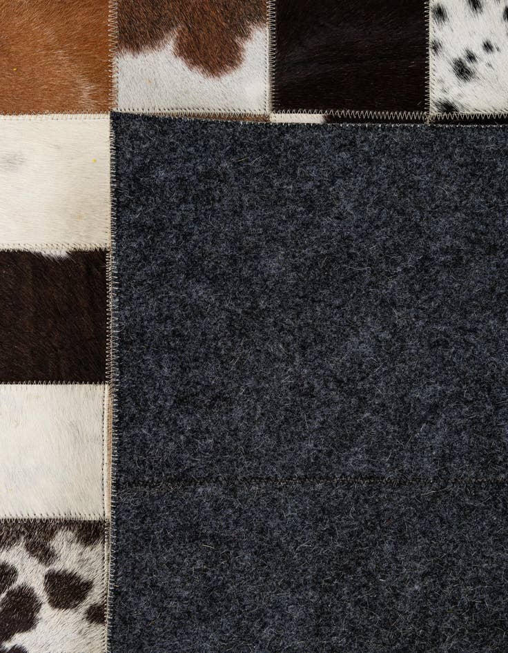 Detail image of 7' 11 x 9' 10 Cowhide - Patchwork Rug