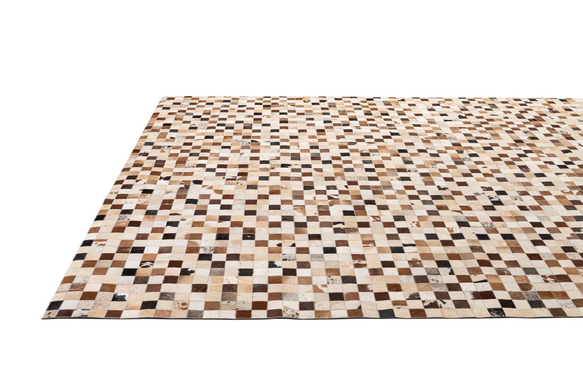 8' 1 x 10' Cowhide - Patchwork Rug