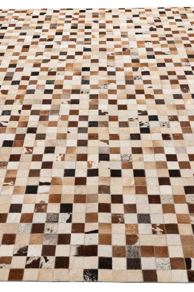 Detail image of 8' 1 x 10' Cowhide - Patchwork Rug
