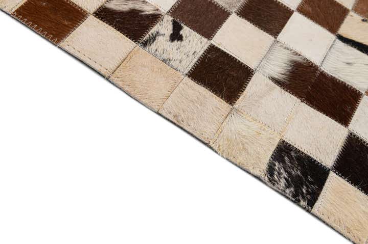 8' 1 x 10' Cowhide - Patchwork Rug