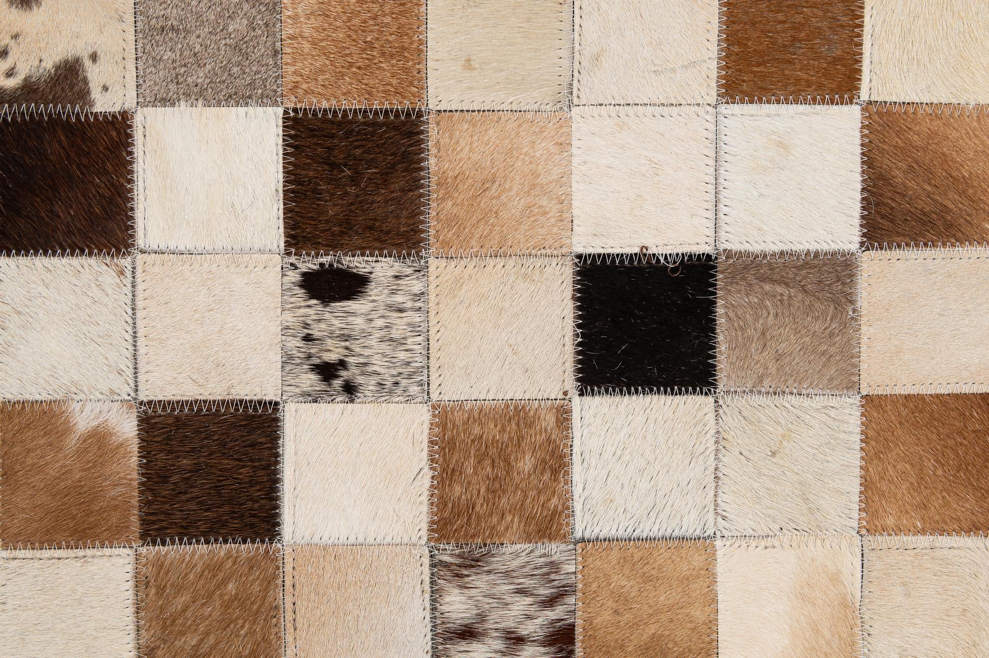 8' 1 x 10' Cowhide - Patchwork Rug