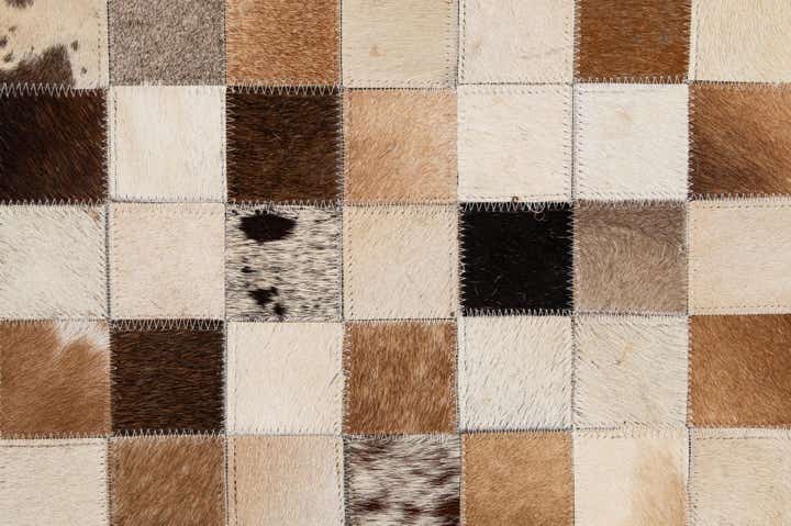 8' 1 x 10' Cowhide - Patchwork Rug