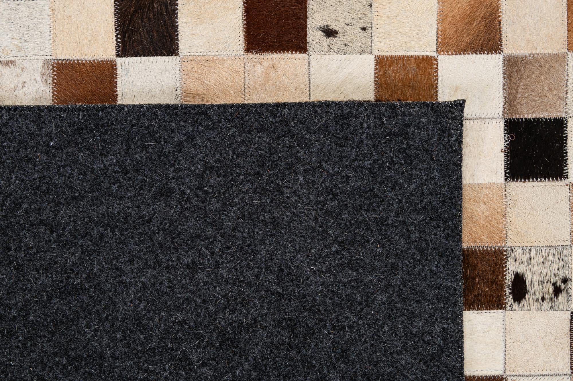 8' 1 x 10' Cowhide - Patchwork Rug