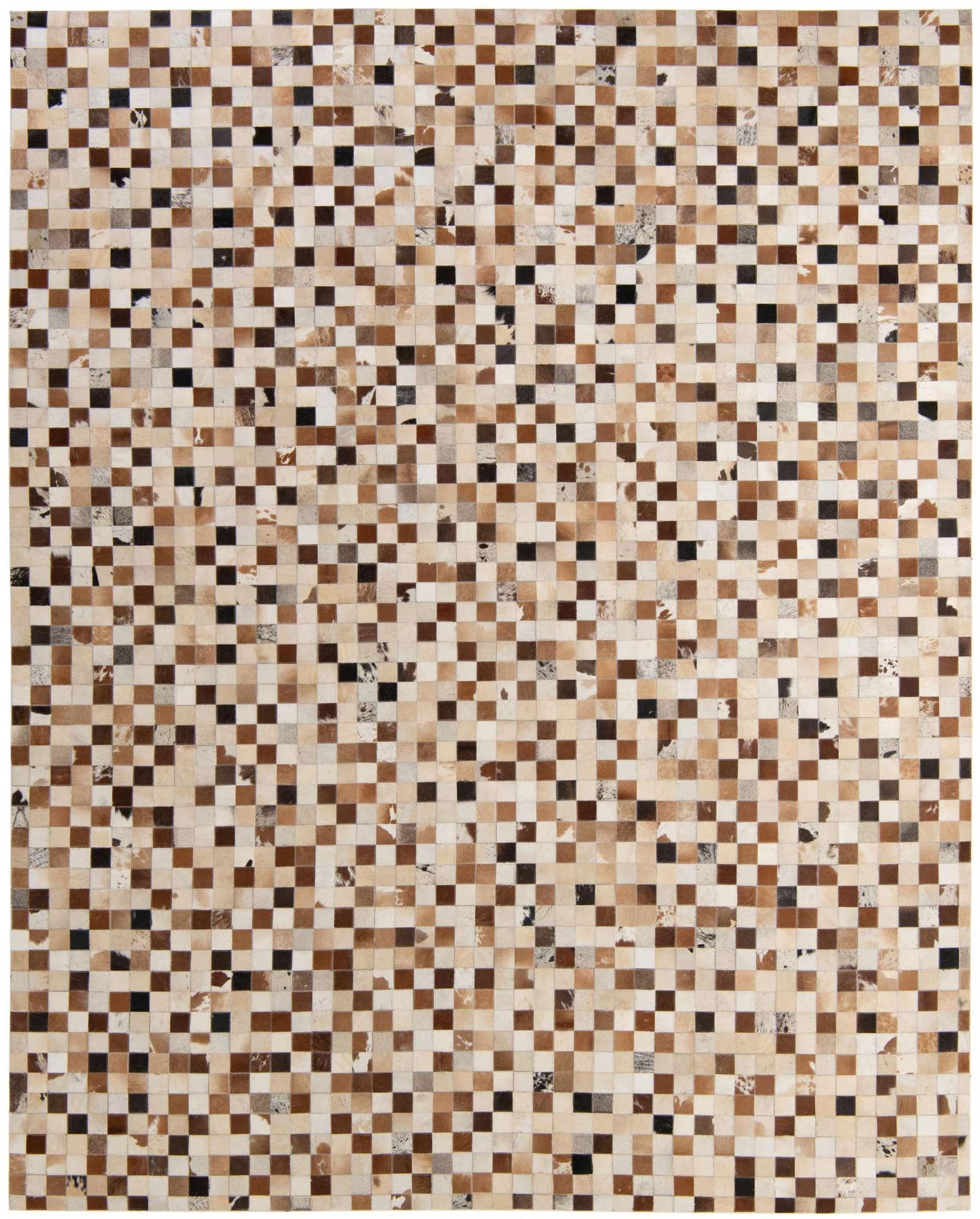 8' 1 x 10' Cowhide - Patchwork Rug
