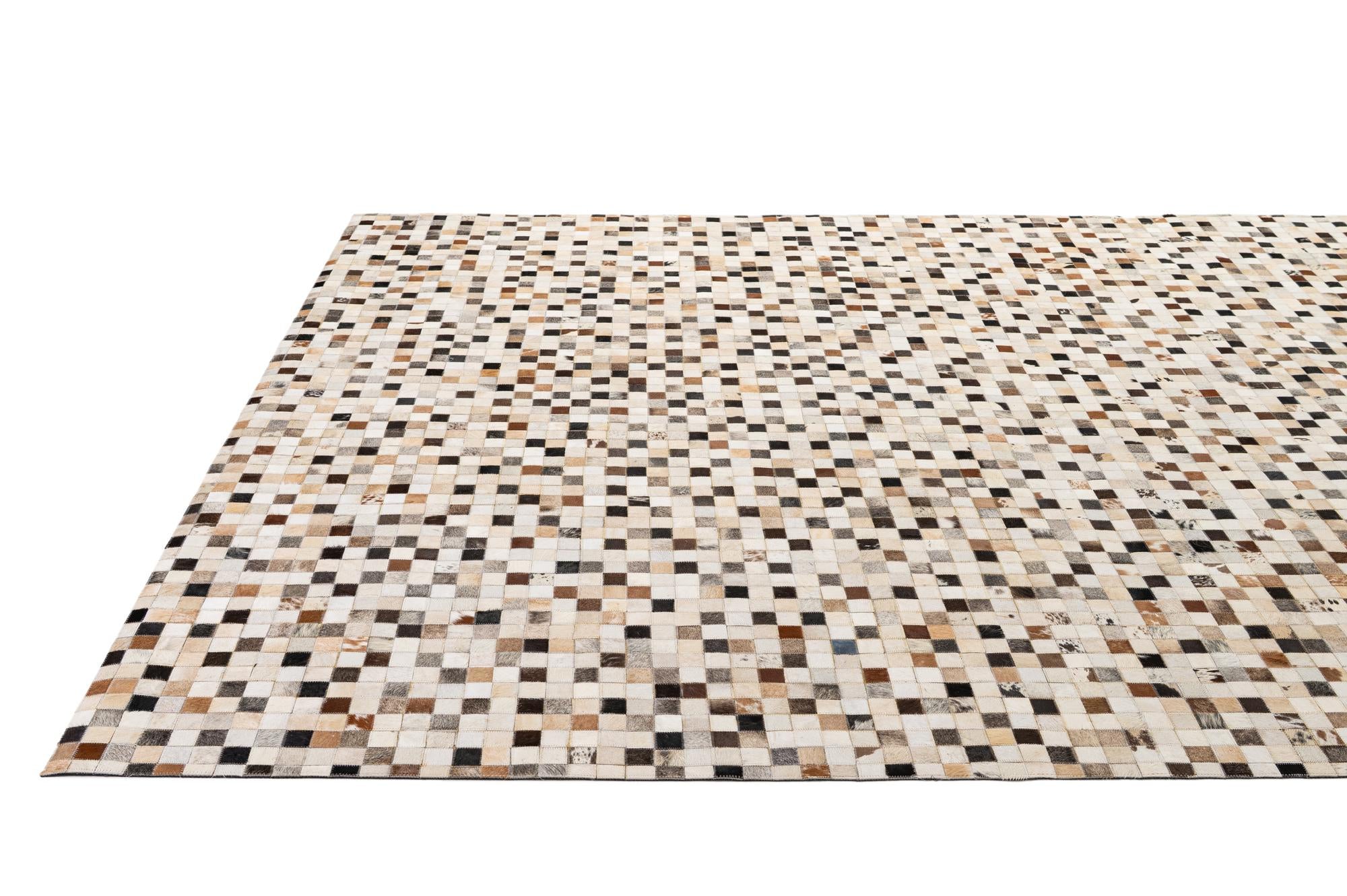 8' 1 x 9' 11 Cowhide - Patchwork Rug