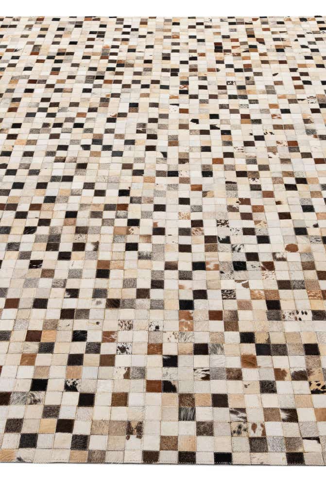 8' 1 x 9' 11 Cowhide - Patchwork Rug