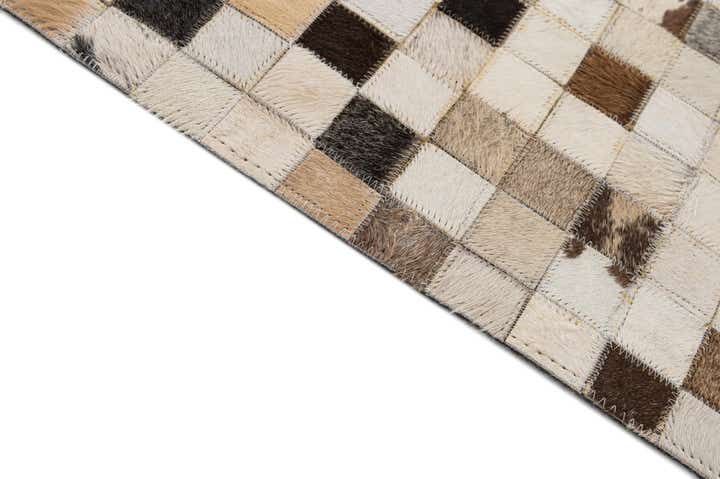 8' 1 x 9' 11 Cowhide - Patchwork Rug