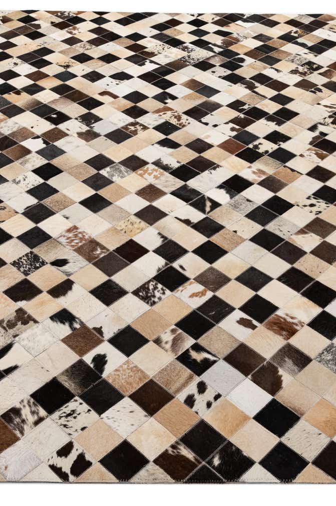 7' 11 x 9' 11 Cowhide - Patchwork Rug