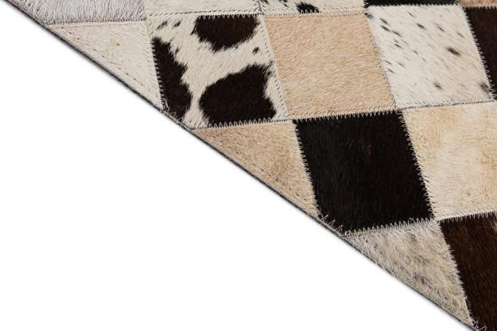7' 11 x 9' 11 Cowhide - Patchwork Rug