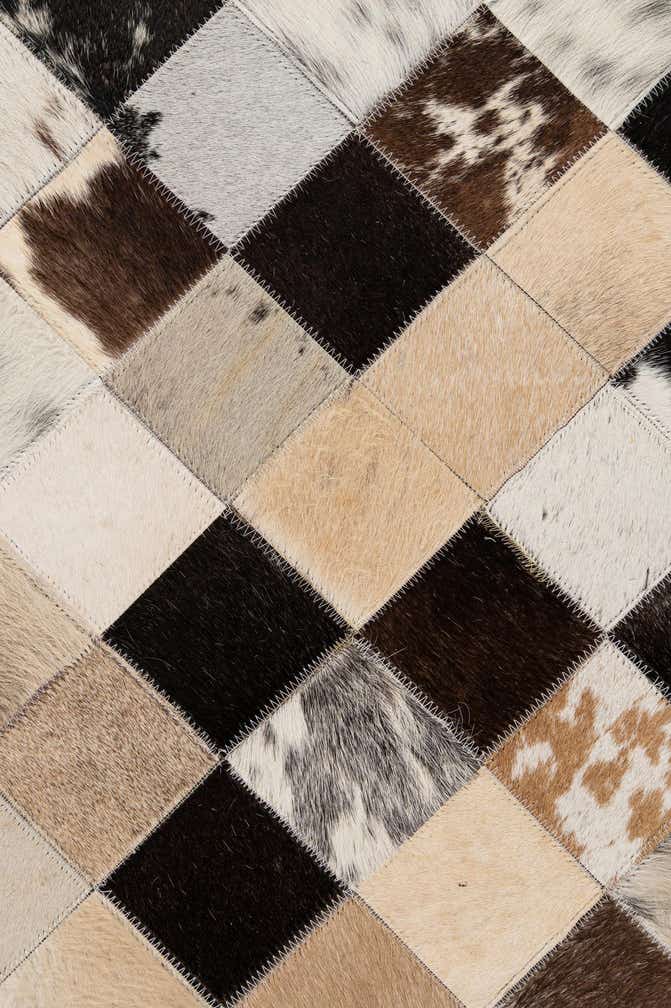 7' 11 x 9' 11 Cowhide - Patchwork Rug