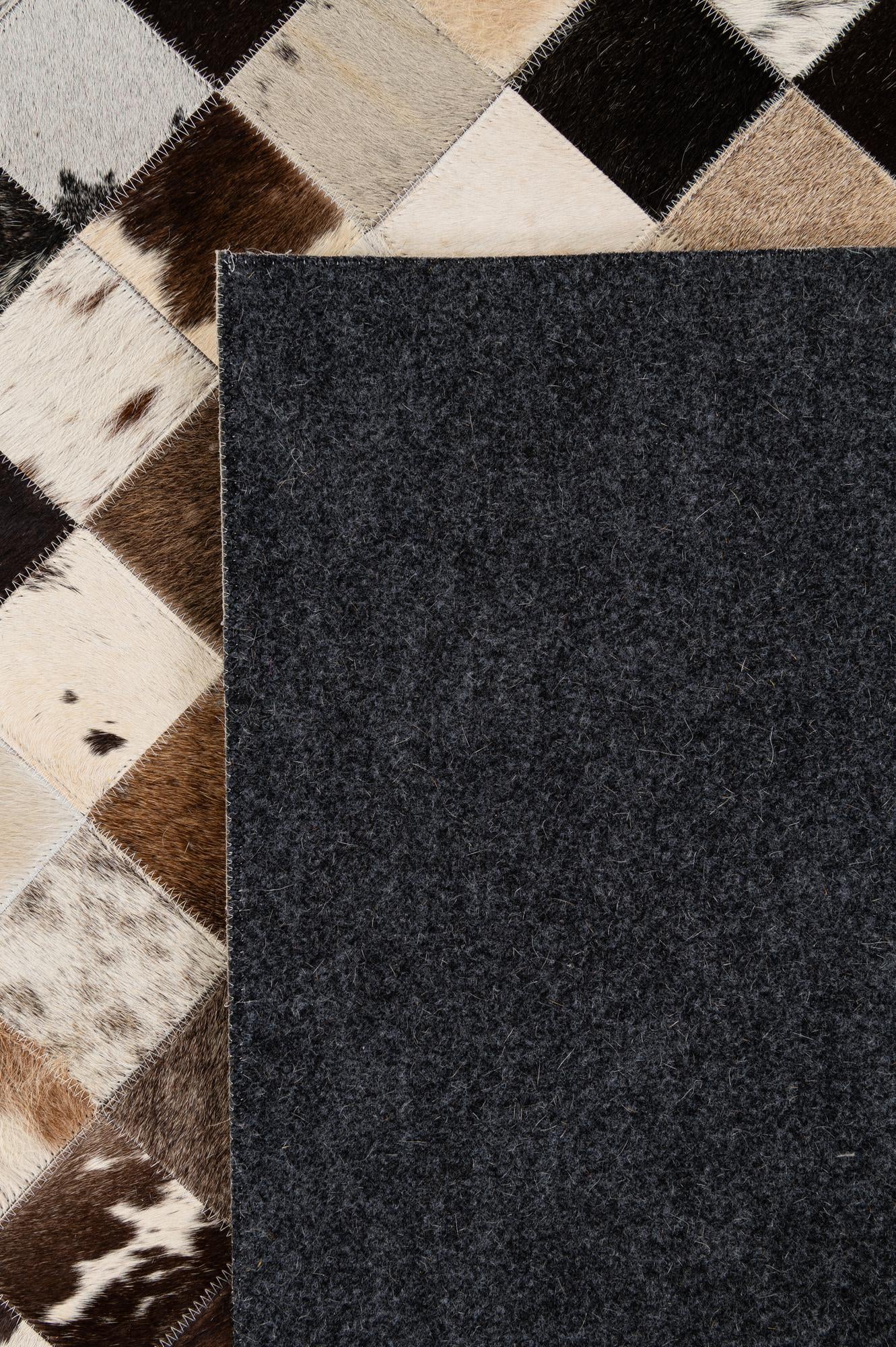 7' 11 x 9' 11 Cowhide - Patchwork Rug