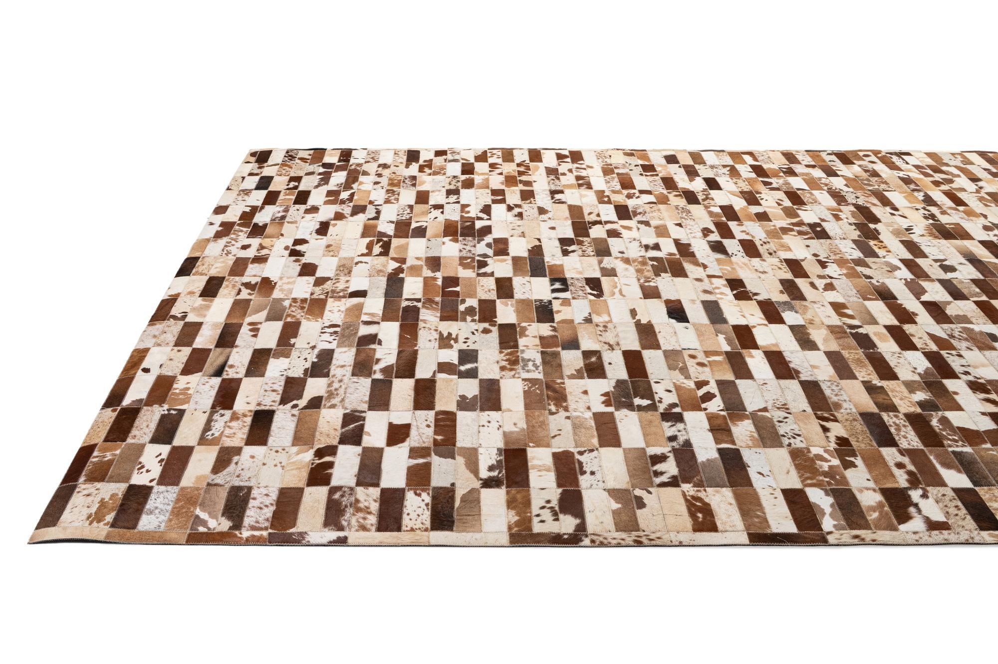 8' 2 x 10' Cowhide - Patchwork Rug