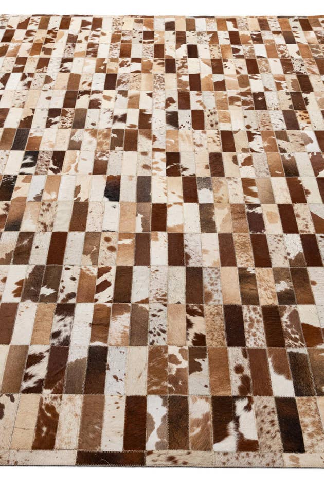 Detail image of 8' 2 x 10' Cowhide - Patchwork Rug