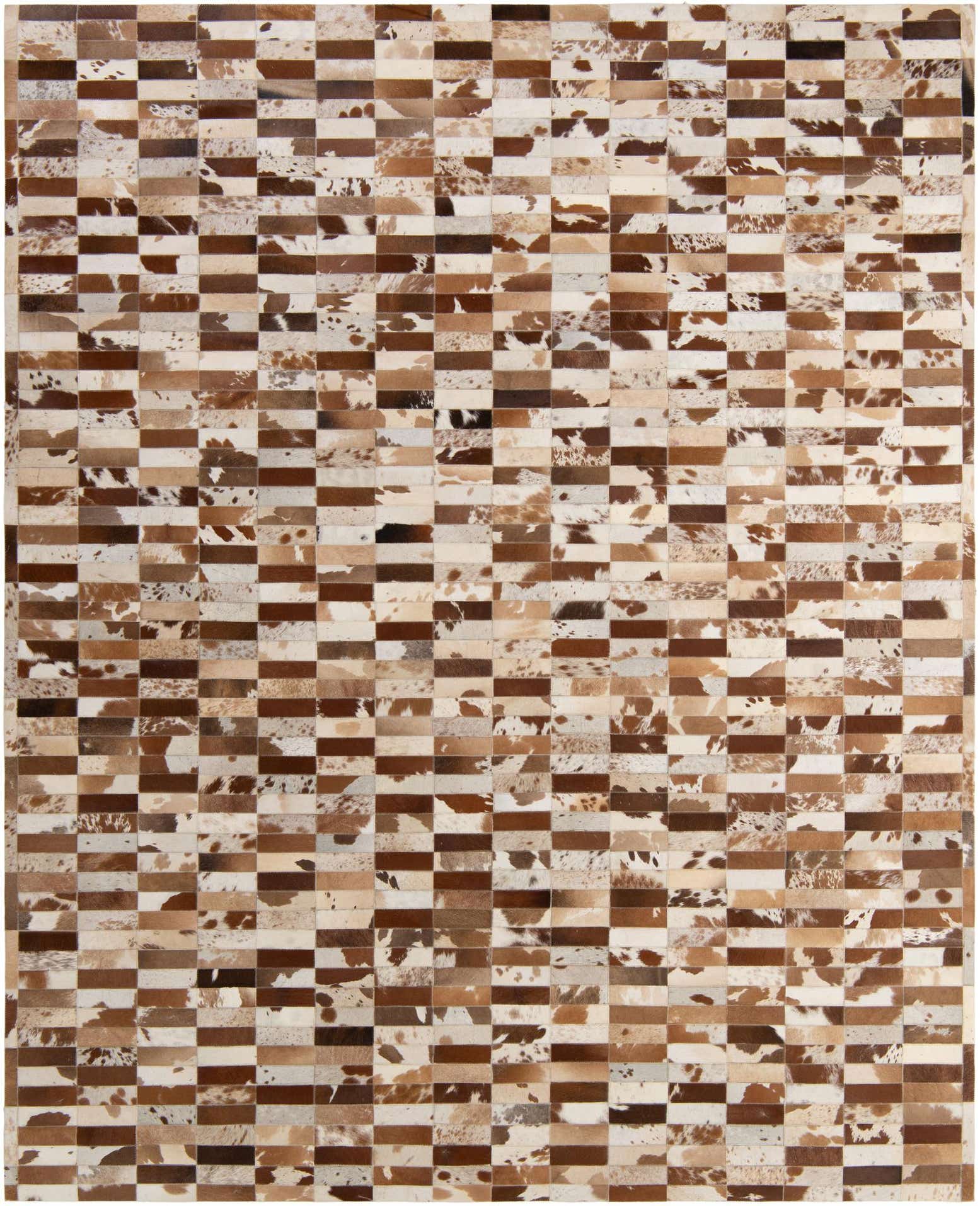 8' 2 x 10' Cowhide - Patchwork Rug