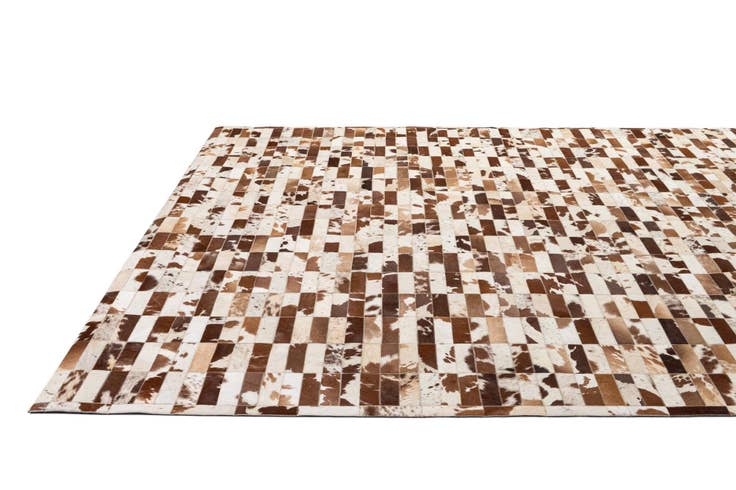Detail image of 8' 3 x 9' 11 Cowhide - Patchwork Rug