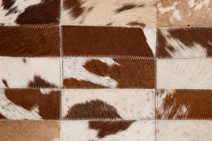 8' 3 x 9' 11 Cowhide - Patchwork Rug