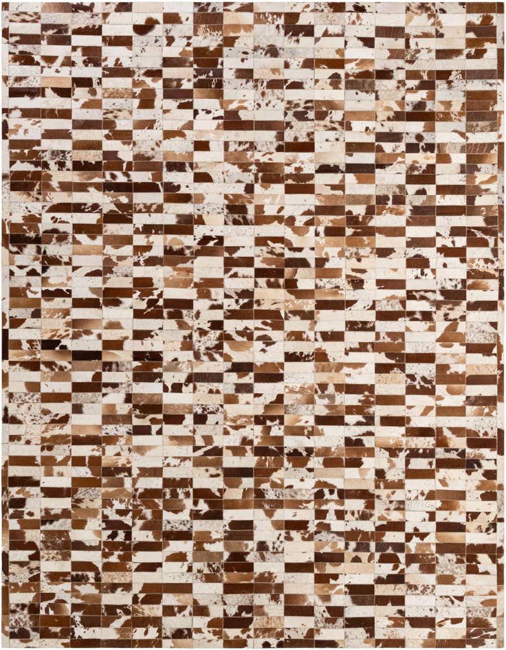 Detail image of 8' 3 x 9' 11 Cowhide - Patchwork Rug