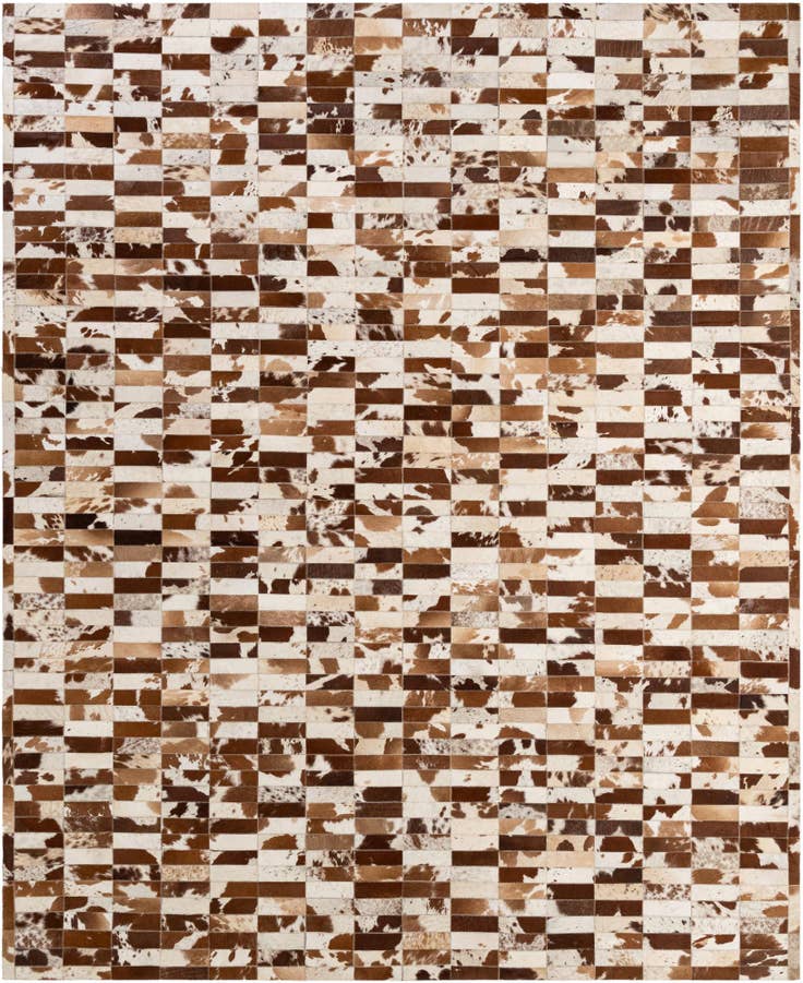Detail image of 8' 3 x 9' 11 Cowhide - Patchwork Rug