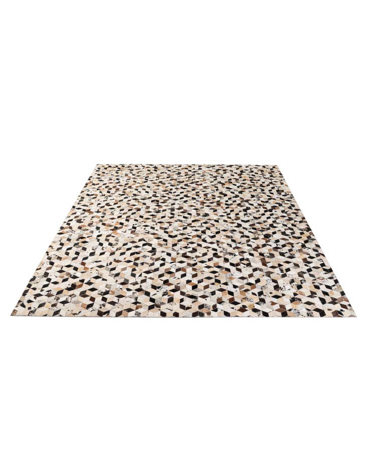 Detail image of 8' x 9' 11 Cowhide - Patchwork Rug