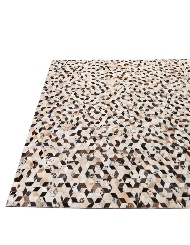 Detail image of 8' x 9' 11 Cowhide - Patchwork Rug
