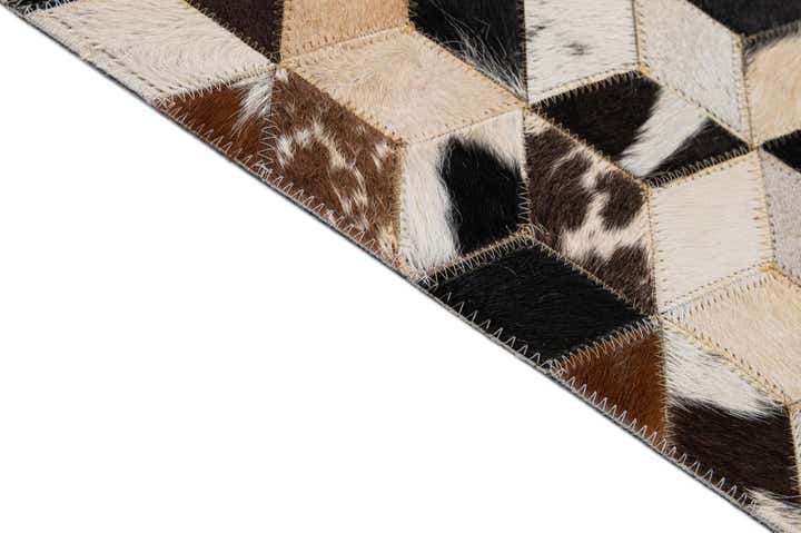 8' x 9' 11 Cowhide - Patchwork Rug