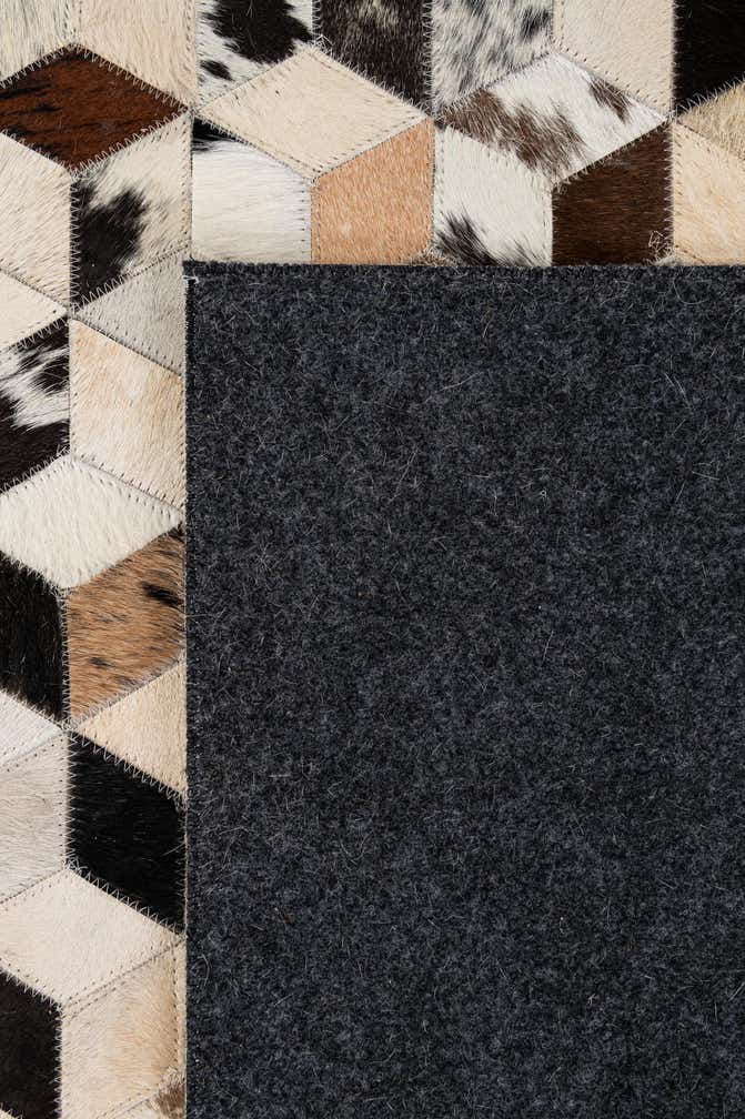 8' x 9' 11 Cowhide - Patchwork Rug