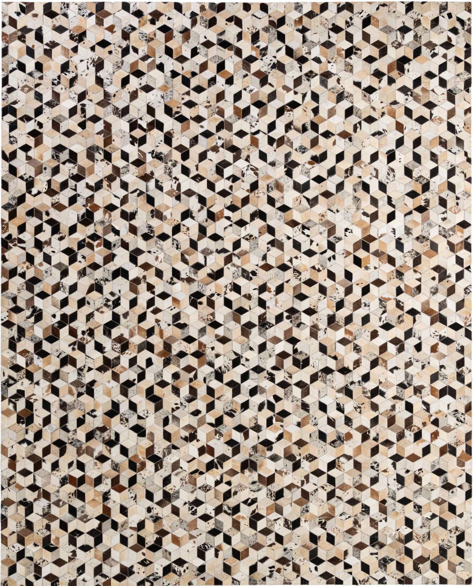 8' x 9' 11 Cowhide - Patchwork Rug