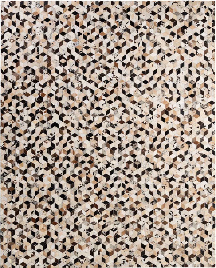 Detail image of 8' x 9' 11 Cowhide - Patchwork Rug