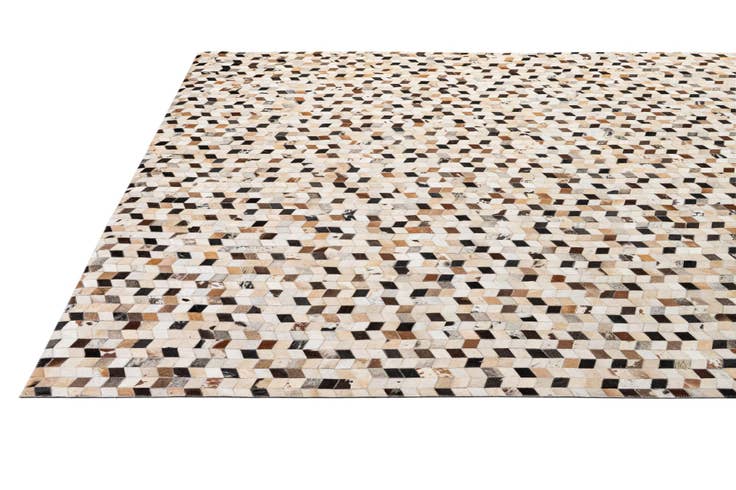 Detail image of 8' x 10' Cowhide - Patchwork Rug
